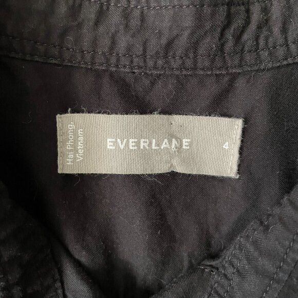 Everlane Woman's Black 100% Cotton Shirt/Blouse-Size 4 - Picture 2 of 7